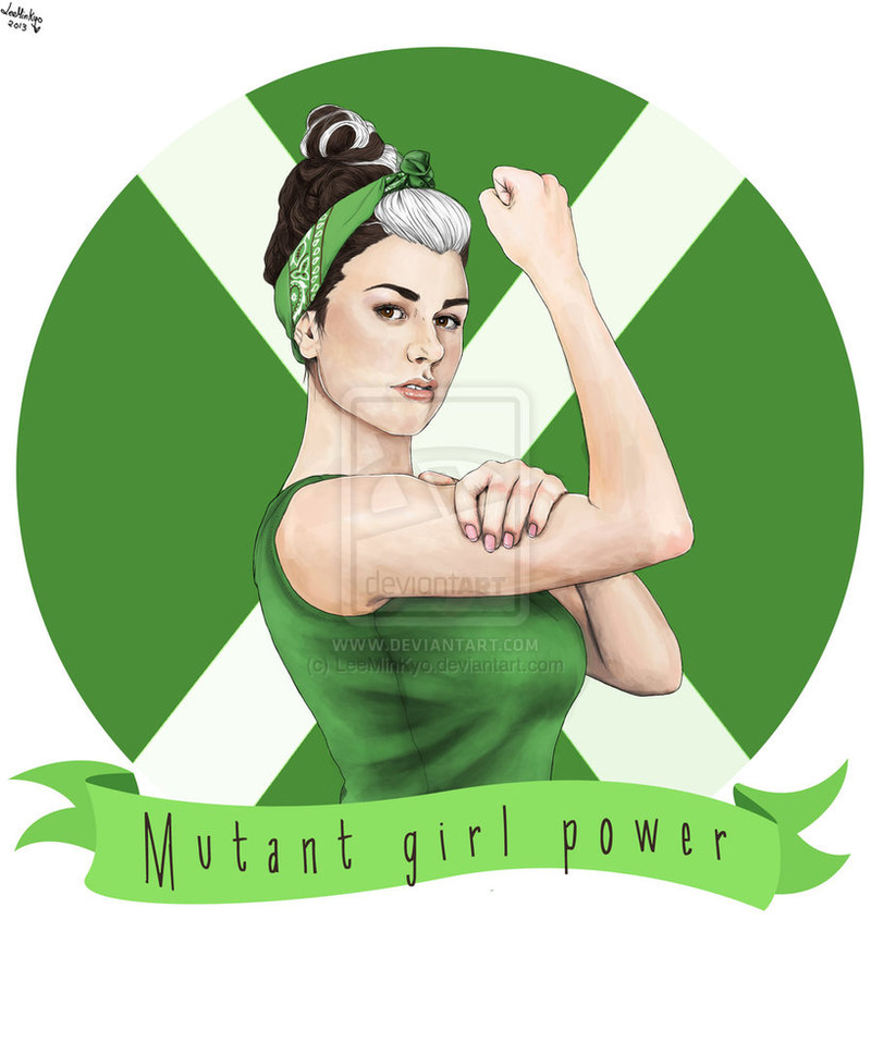 Illustration for article titled Scifi and fantasy ladies pose as Rosie the Riveter for Labor Day